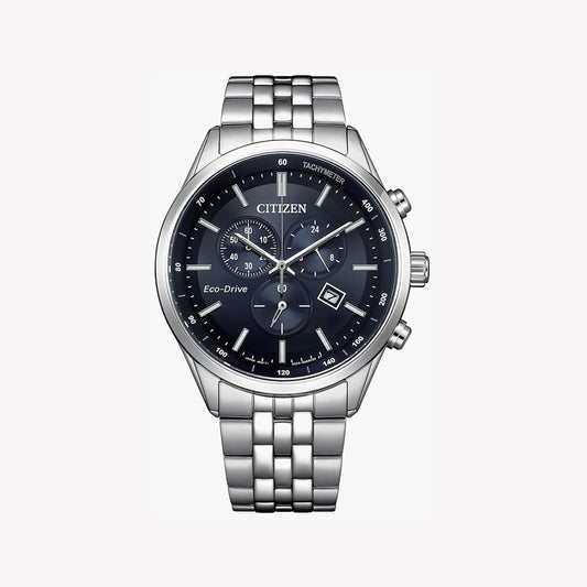 CITIZEN AT2570-56L: MENS PRECISION TIMEPIECE - STUNNING BLUE DIAL & STAINLESS STEEL BAND