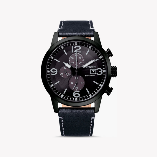 CITIZEN CA0617-29E MODERN CLASSIC - BLACK STAINLESS STEEL & ECO-DRIVE MEN'S WATCH