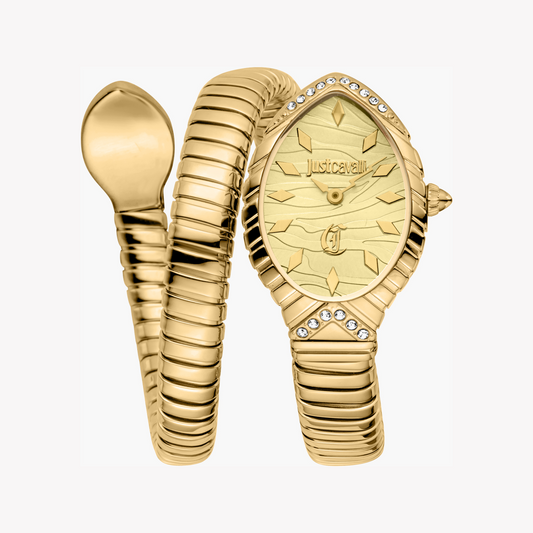 JUST CAVALLI JC1L322M0025 - GLAMOROUS GOLD WOMEN'S TIMEPIECE WITH QUARTZ PRECISION