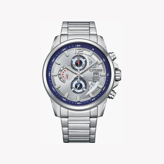 CITIZEN AN3690-56B DYNAMIC PRECISION - STYLISH STAINLESS STEEL MEN'S CHRONOGRAPH WATCH