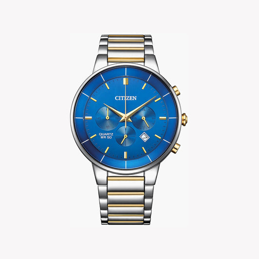 CITIZEN AN8224-51L MODERN CLASSIC - STUNNING BLUE DIAL & CHRONOGRAPH MEN'S WATCH
