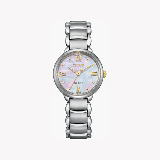 CITIZEN EM0927-87Y SILVER ELEGANCE - MODERN WOMEN'S ECO-DRIVE TIMEPIECE