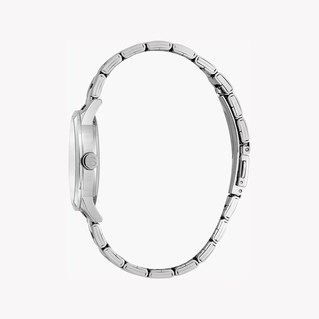 ESPRIT Women's Watch with Silver Stainless Steel Case and Silver Stainless Steel Band