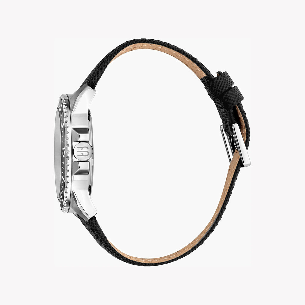 ESPRIT MEN'S STYLISH BLACK NYLON & SILVER DIAL WATCH - TIMELESS ELEGANCE