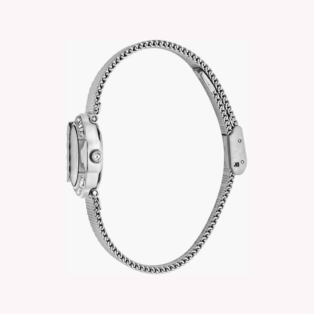 JUST CAVALLI Women's Watch with Silver Stainless Steel Case and Silver Stainless Steel Band