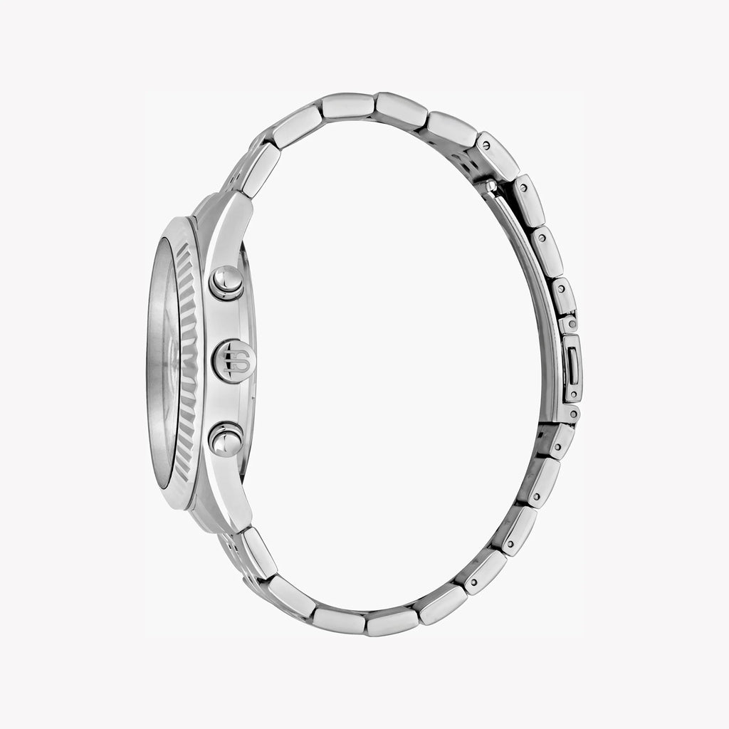 ESPRIT MEN'S SILVER STAINLESS STEEL TIMEPIECE - ELEGANCE REDEFINED