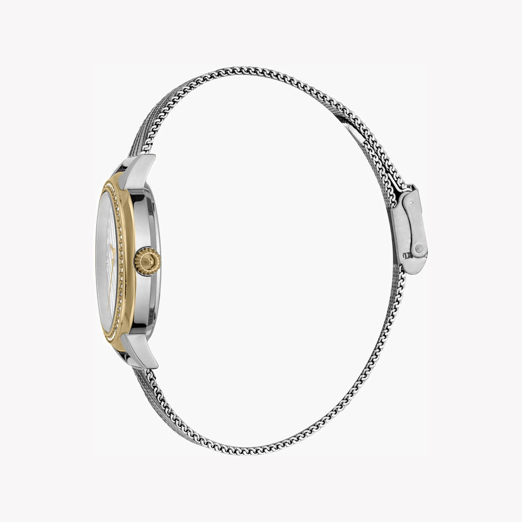 JUST CAVALLI Women's Watch with Silver Stainless Steel Case and Silver Stainless Steel Band