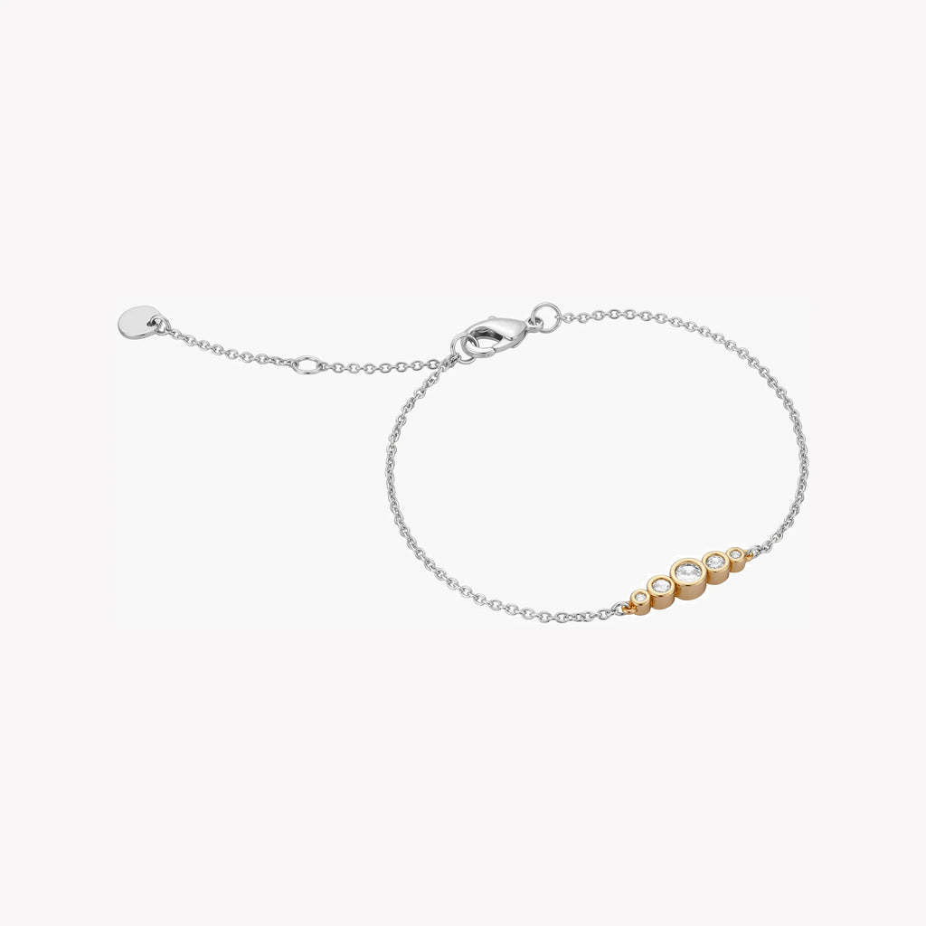 ESPRIT Women's Watch with Silver Stainless Steel Case and Silver & Gold Stainless Steel Band