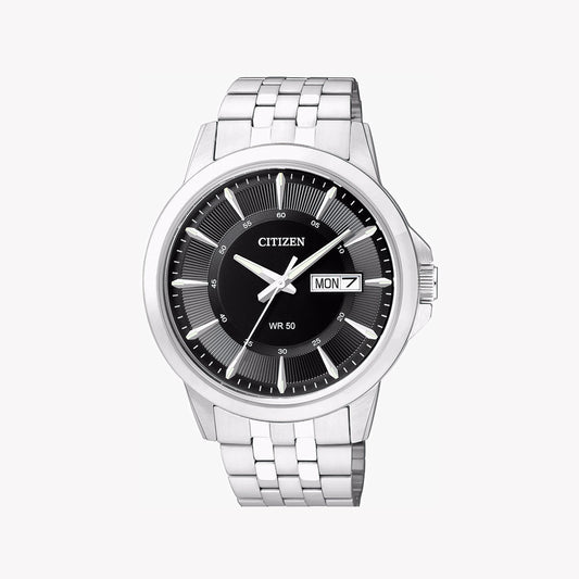 CITIZEN BF2011-51E - ELEGANTLY FUNCTIONAL MEN'S WATCH WITH STAINLESS STEEL & BLACK DIAL
