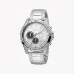 ESPRIT MEN'S TIMELESS ELEGANCE - SILVER STAINLESS STEEL WATCH WITH ROUND DIAL