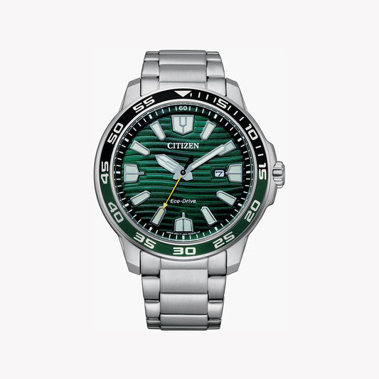 CITIZEN AW1526-89X - STRIKING SILVER STAINLESS STEEL ANALOG WATCH FOR MEN