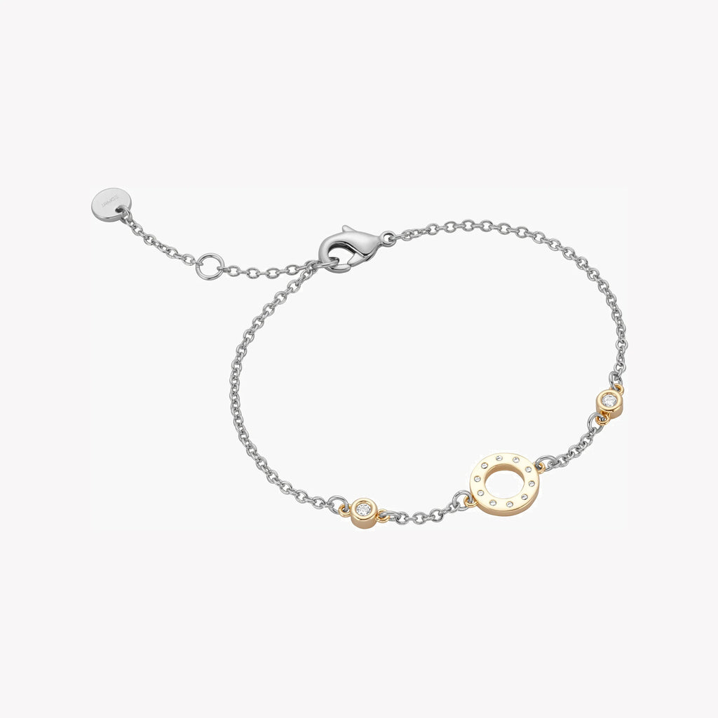 ESPRIT Women's Watch with Silver Stainless Steel Case and Silver & Gold Stainless Steel Band