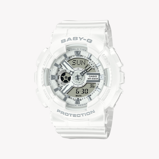 CASIO BABY-G BA-110X-7A3DR - ADVENTURE AWAITING WHITE RESIN WOMEN'S WATCH