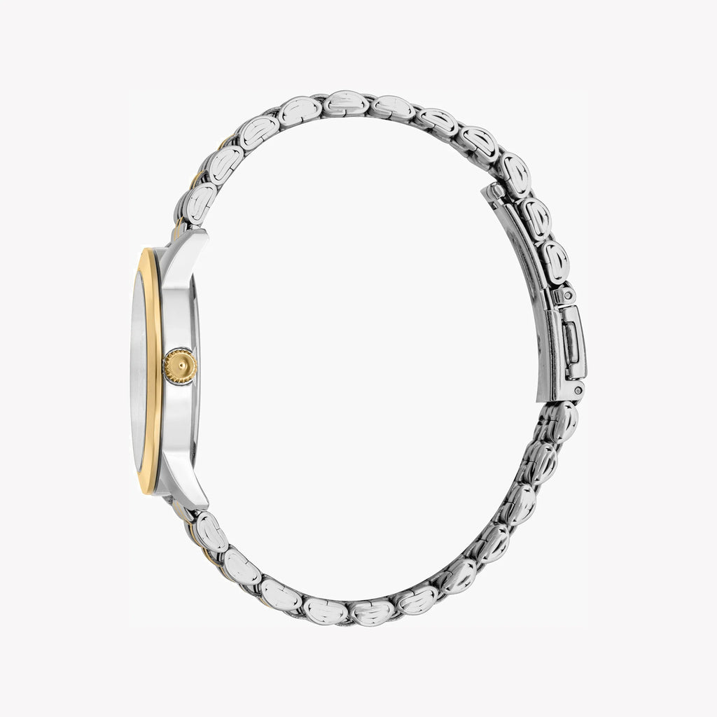JUST CAVALLI Women's Watch with Silver & Gold Stainless Steel Case and Silver & Gold Stainless Steel Band