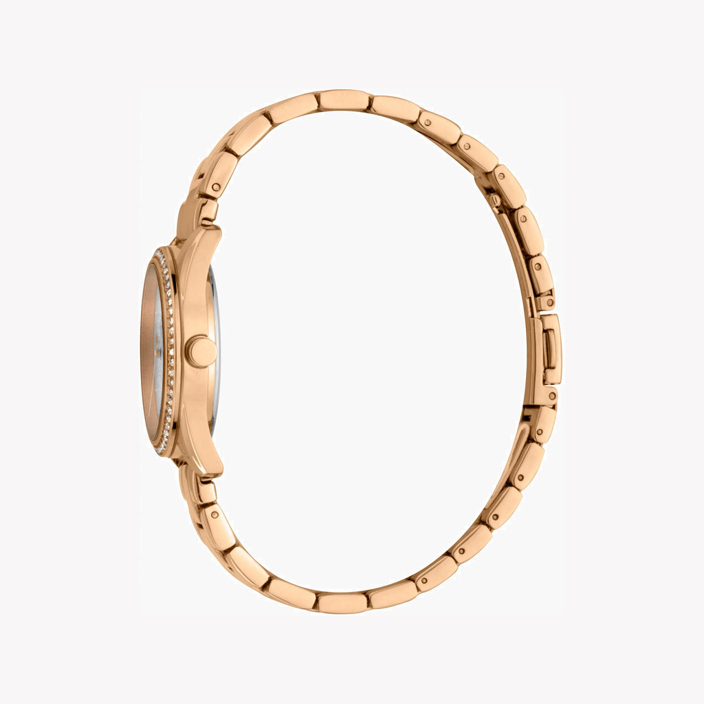 ESPRIT Women's Watch with Rose Gold Stainless Steel Case and Rose Gold Stainless Steel Band