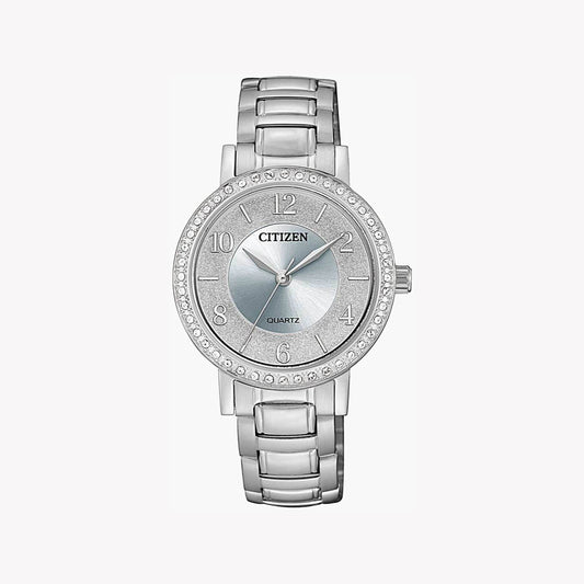 CITIZEN EL3040-55L CHIC PRECISION - ELEGANT SILVER TIMEPIECE FOR THE MODERN WOMAN