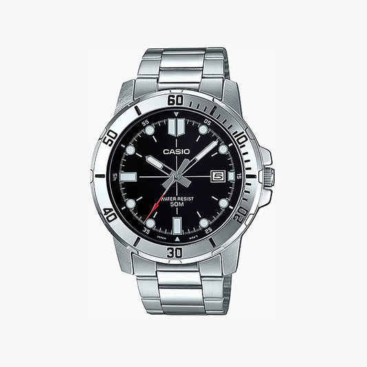 CASIO MTP-VD01D-1EVUDF - ADVENTURE AWAITS: MEN'S SPORTY STAINLESS STEEL TIMEPIECE