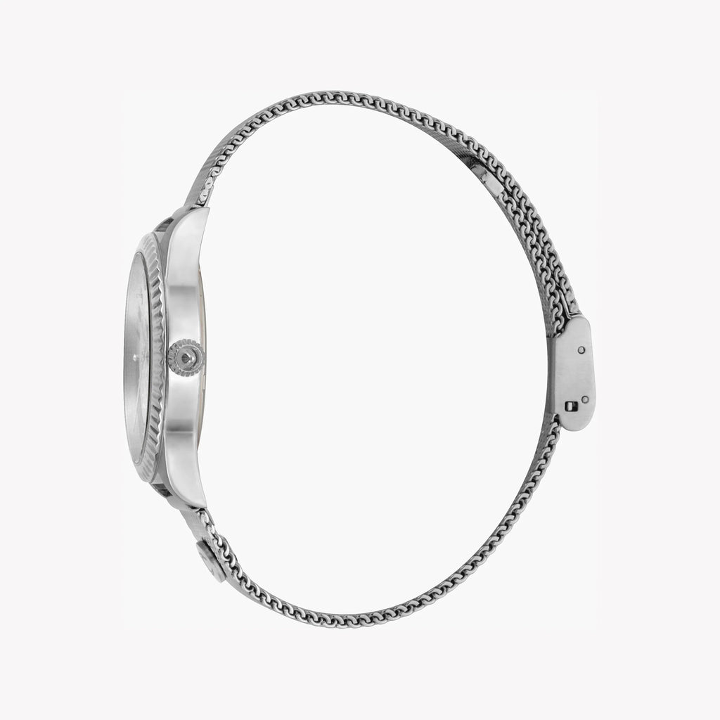 JUST CAVALLI Women's Watch with Silver Stainless Steel Case and Silver Stainless Steel Band