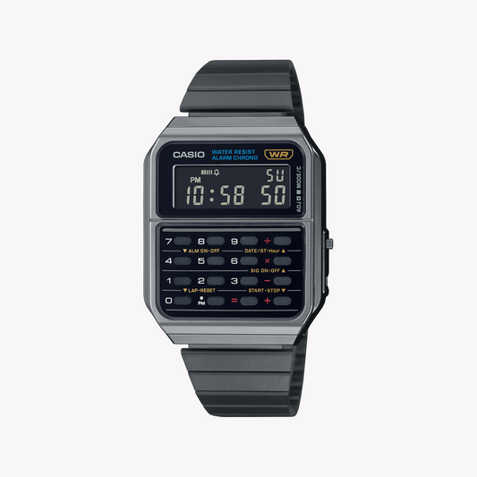 CASIO CA-500WEGG-1BDF SPORTY CHARM - RETRO DIGITAL WATCH WITH CALCULATOR & ALARM