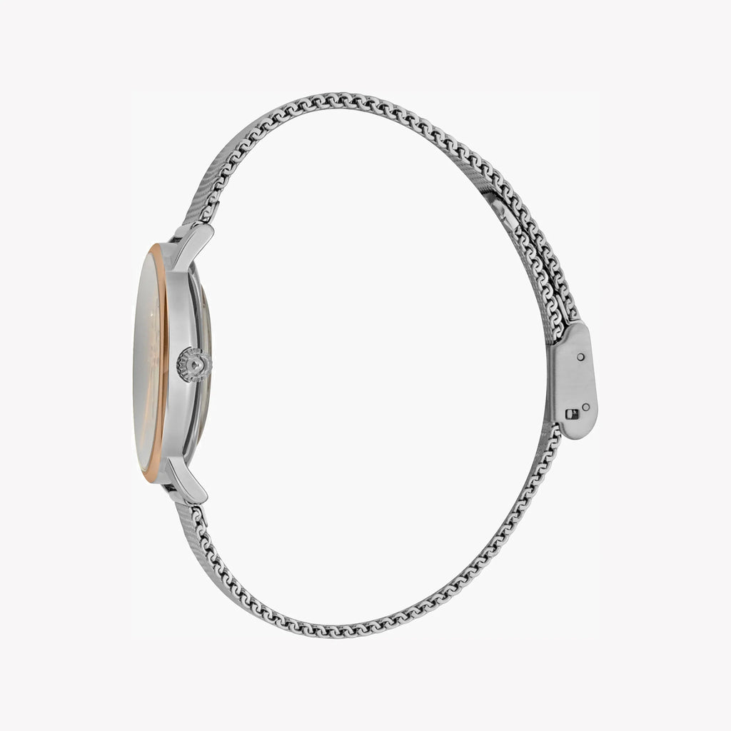 JUST CAVALLI Women's Watch with Silver Stainless Steel Case and Silver Stainless Steel Band