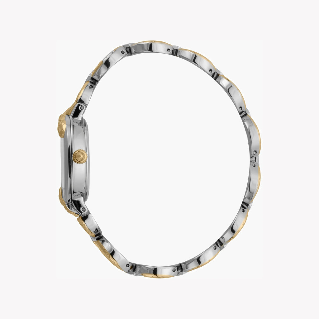 JUST CAVALLI Women's Watch with Silver Stainless Steel Case and Silver & Gold Stainless Steel Band