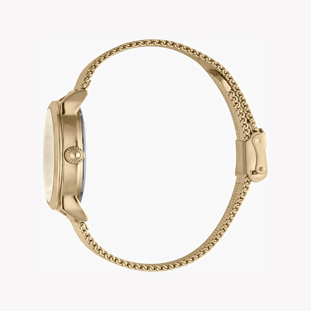 JUST CAVALLI Women's Watch with Gold Metal Case and Gold Stainless Steel Band