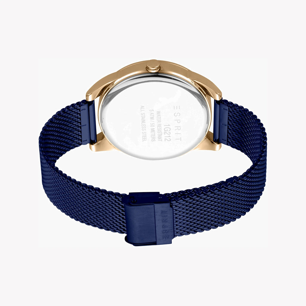ESPRIT MEN'S CLASSIC BLUE STAINLESS STEEL WATCH - TIMELESS STYLE & DURABILITY