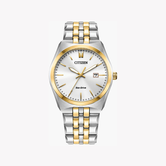 CITIZEN BM7334-58B DYNAMIC CHARM - ELEGANT ECO-DRIVE MEN'S WATCH with Silver & Gold Accent