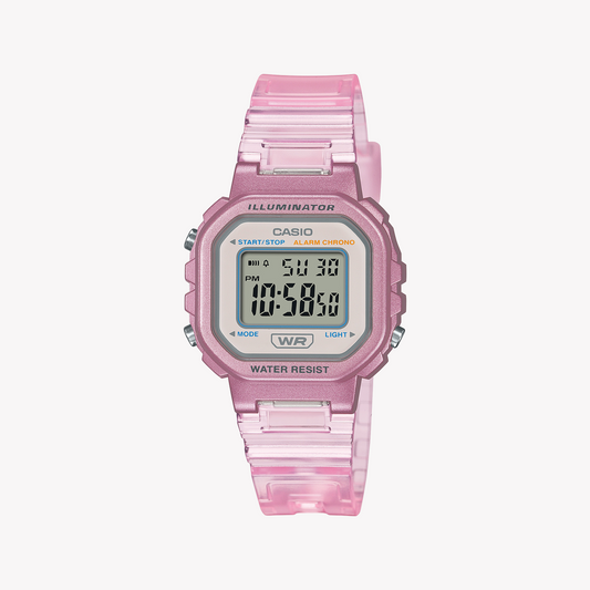 CASIO LA-20WHS-4ADF PINK SPLASH - SPORTY ELEGANCE IN A LIGHTWEIGHT WOMEN'S WATCH