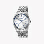 ESPRIT MEN'S SILVER STAINLESS STEEL WATCH - TIMELESS ELEGANCE WITH 10 ATM WATER RESISTANCE
