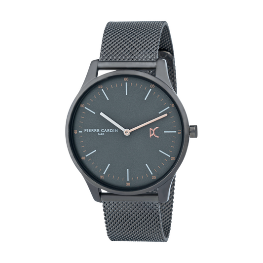 PIERRE CARDIN CBA.4014 LUXURY GRAY DIAL - STAINLESS STEEL MEN'S WATCH