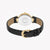 JUST CAVALLI Women's Watch with Gold Stainless Steel Case and Black Leather Band
