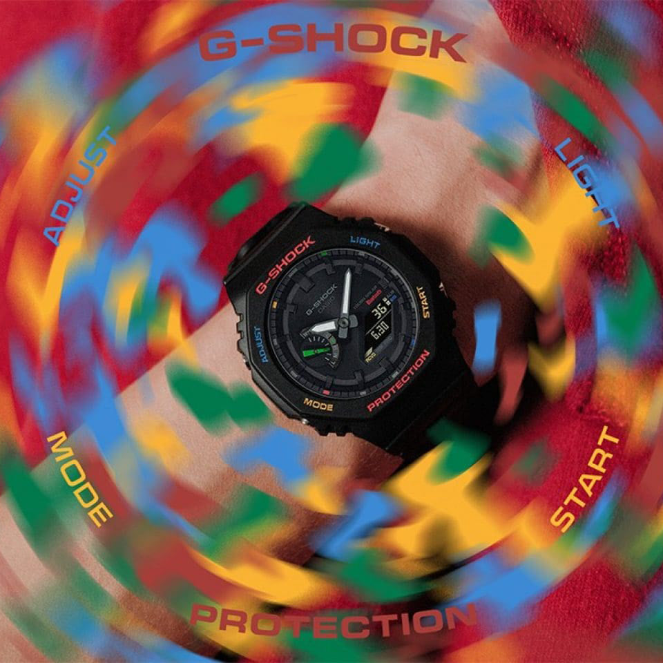 CASIO G-SHOCK GA-B2100FC-1ADR OAK - SPORTY ELEGANCE UNLEASHED Men's Watch with Black Resin Band and Digital Dial