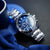 CITIZEN AN8201-57L - UNMATCHED PRECISION MEN'S CHRONOGRAPH WATCH IN SLEEK SILVER & BLUE