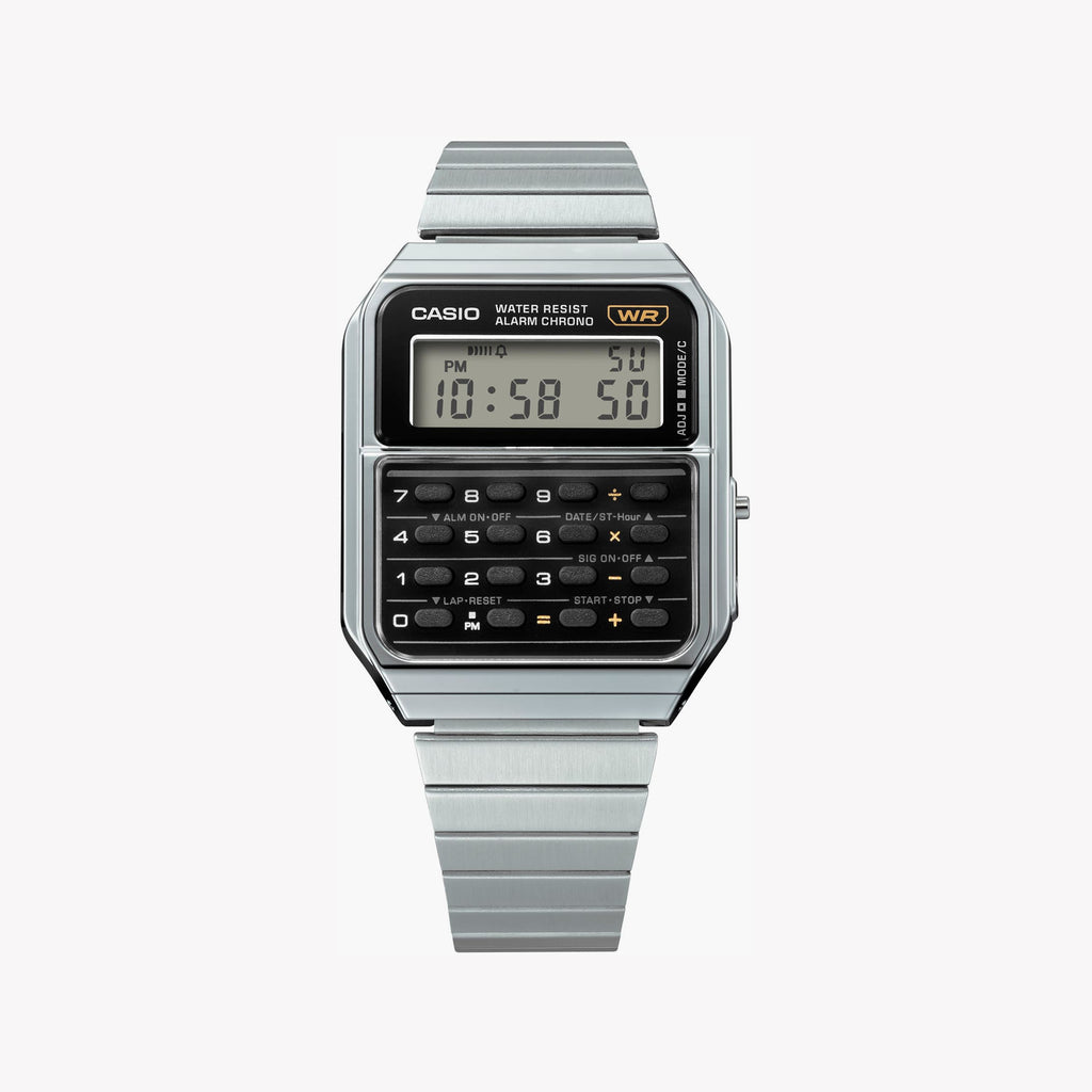 CASIO CA-500WE-1ADF RETRO-FUSION - STYLISH UTILITY WATCH WITH INTEGRATED CALCULATOR