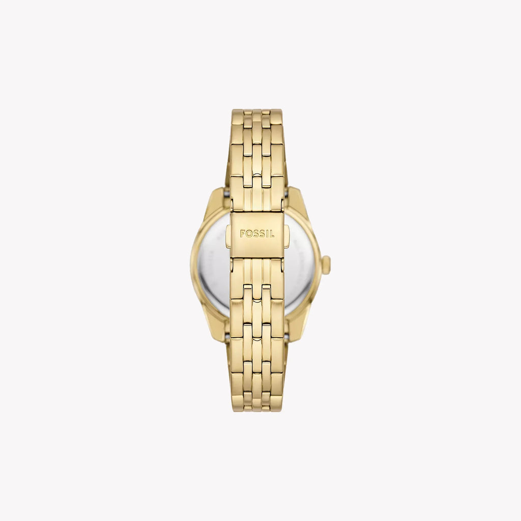 Scarlette Three-Hand Date Gold-Tone Stainless Steel Watch ES5338