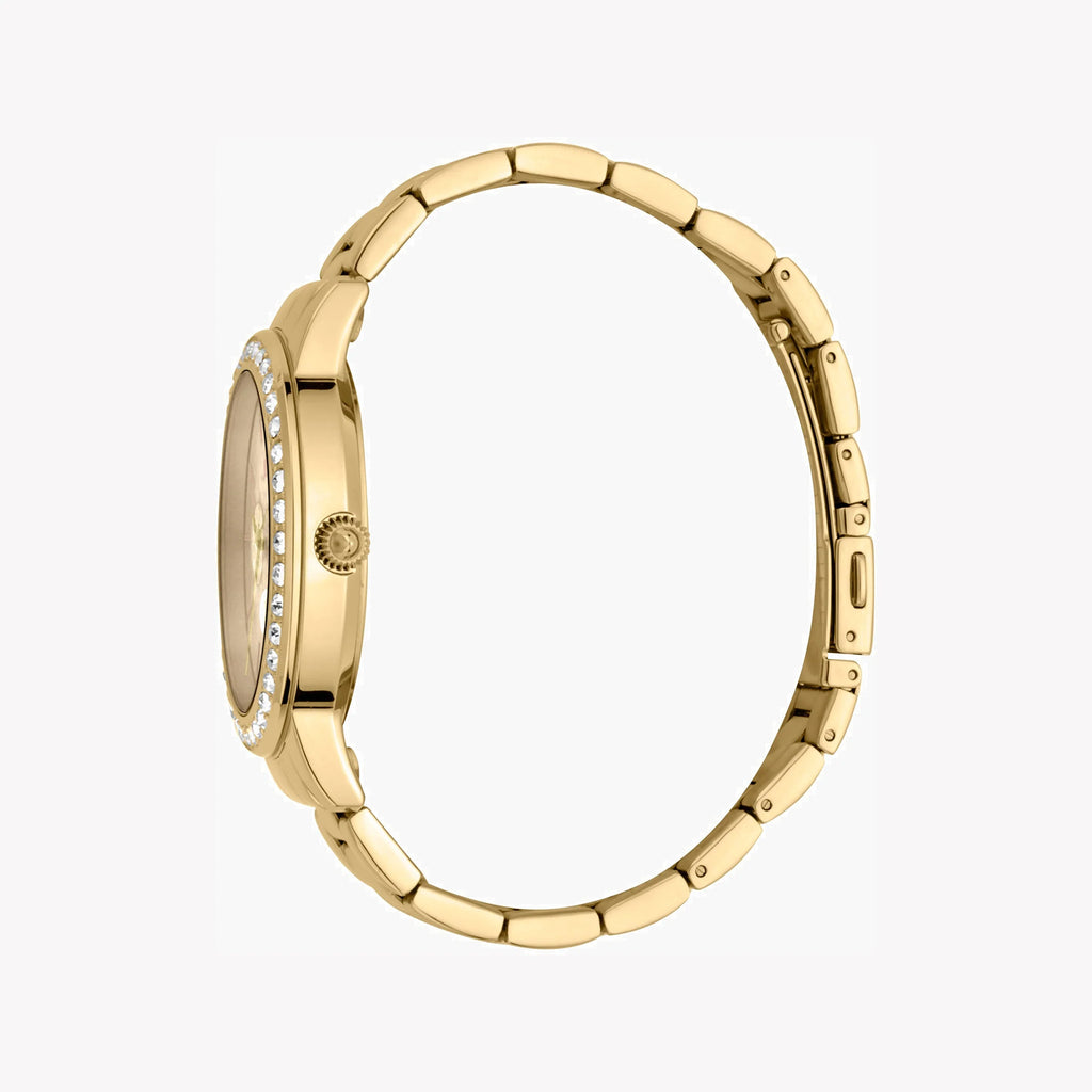 JUST CAVALLI Women's Watch with Gold Stainless Steel Case and Gold Stainless Steel Band