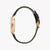 ESPRIT Women's Watch with Rose Gold Stainless Steel Case and Black Leather Band