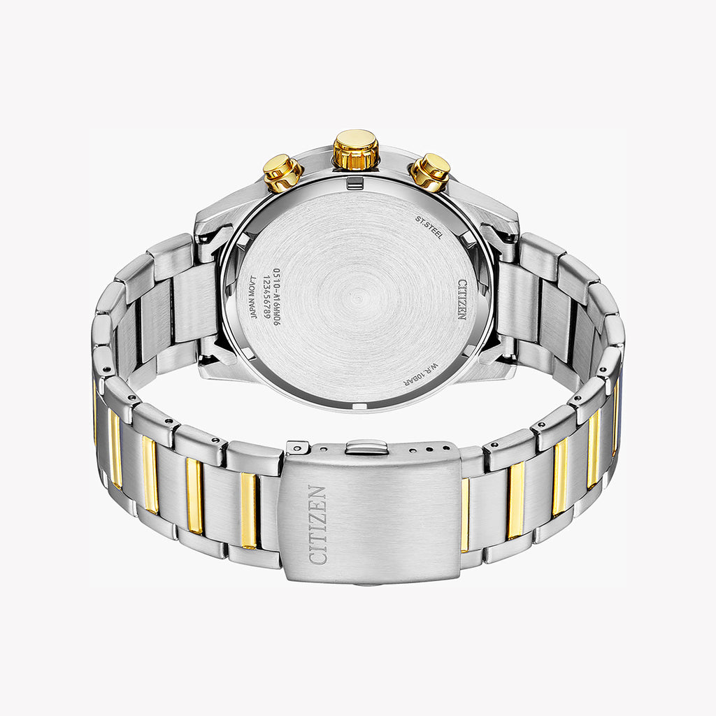 CITIZEN AN3689-55X DYNAMIC TIMEPIECE - STRIKING GREEN DIAL & STAINLESS STEEL BRACELET