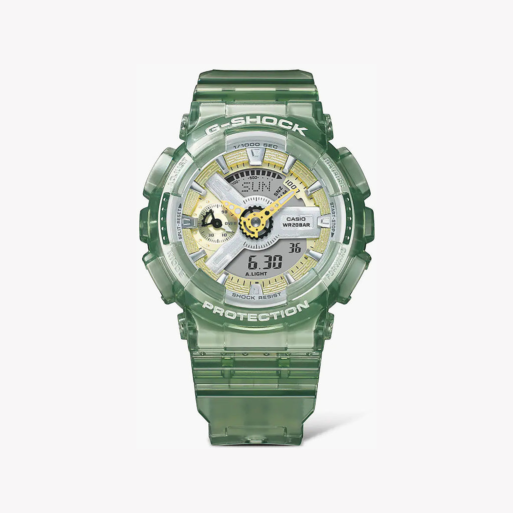 CASIO G-SHOCK GMA-S110GS-3ADR - DYNAMIC GREEN FUSION Women's Watch with vibrant green resin band and sporty elegance