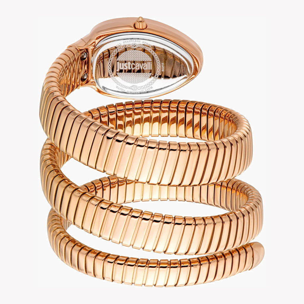 JUST CAVALLI Women's Watch with Rose Gold Stainless Steel Case and Rose Gold Stainless Steel Band