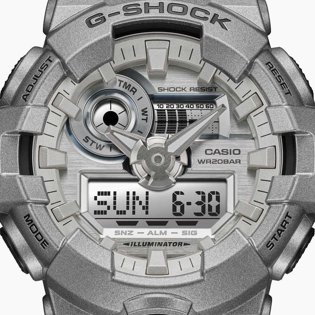 CASIO G-SHOCK GA-700FF-8ADR MEN'S ADVENTURE - STYLISH GRAY RESIN TIMEPIECE