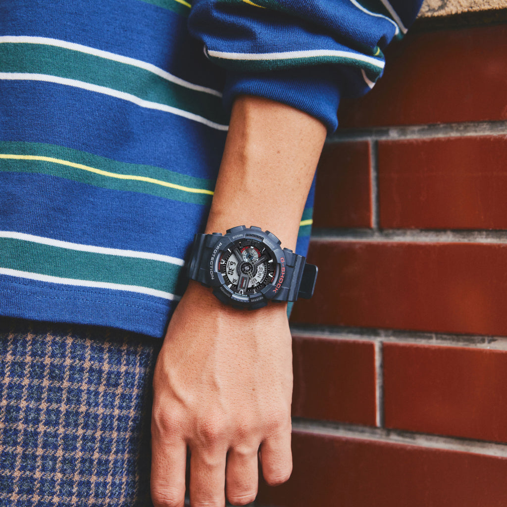 CASIO G-SHOCK GA-110-1A BOLD ADVENTURE - MEN'S SPORTY TIMEPIECE WITH BLACK RESIN BAND