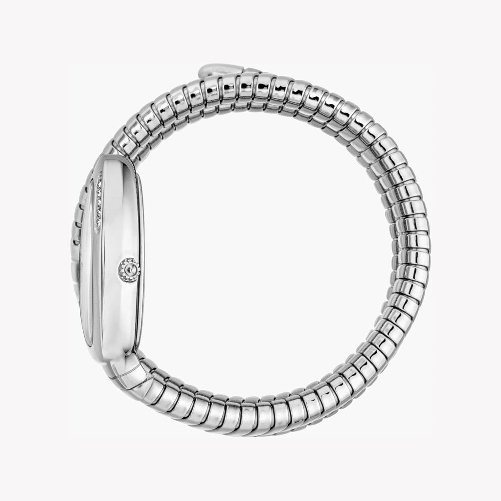 JUST CAVALLI Women's Watch with Silver Stainless Steel Case and Silver Stainless Steel Band