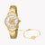 JUST CAVALLI JC1L334M0055 - GOLD & SILVER STUNNER: ELEGANT TIMEPIECE FOR THE MODERN WOMAN