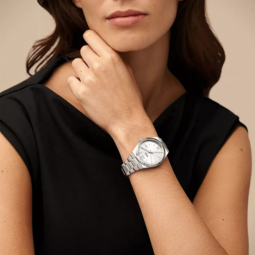 Scarlette Three-Hand Date Stainless Steel Watch ES5300