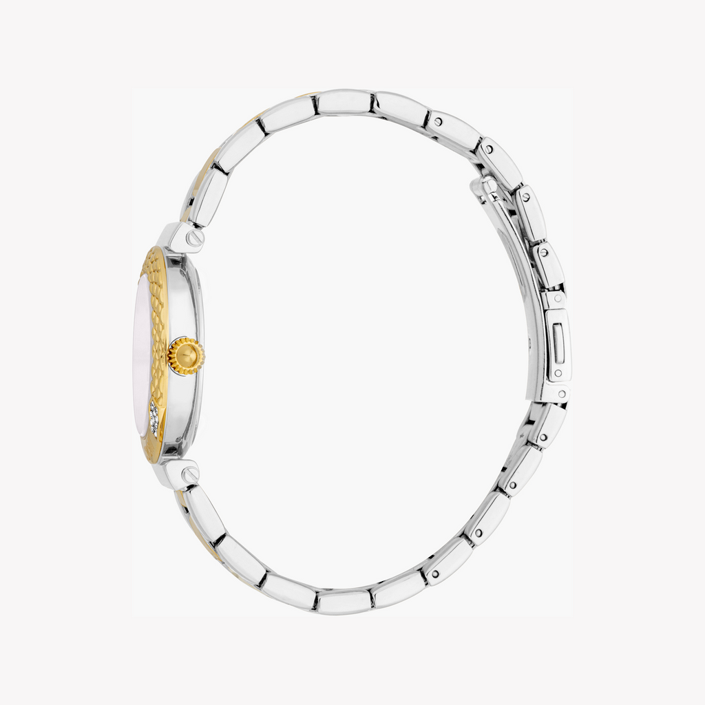 JUST CAVALLI JC1L332M0075 - ELEGANT MOTHER OF PEARL DIAL TWO-TONE STAINLESS STEEL WOMEN'S WATCH