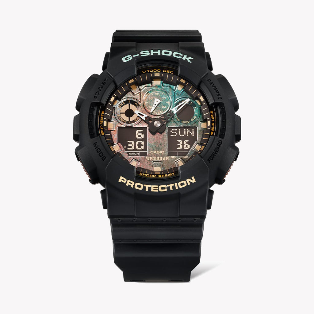 CASIO G-SHOCK GA-100RC-1ADR ADVENTURE READY - MEN'S ULTIMATE BLACK RESIN SPORT WATCH