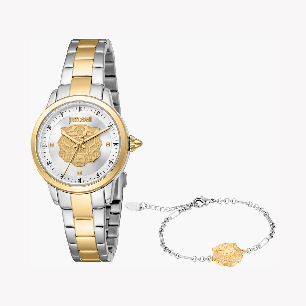 JUST CAVALLI JC1L334M0085 - SOPHISTICATED TIMEPIECE - TWO-TONE GLAMOUR FOR EVERY OCCASION