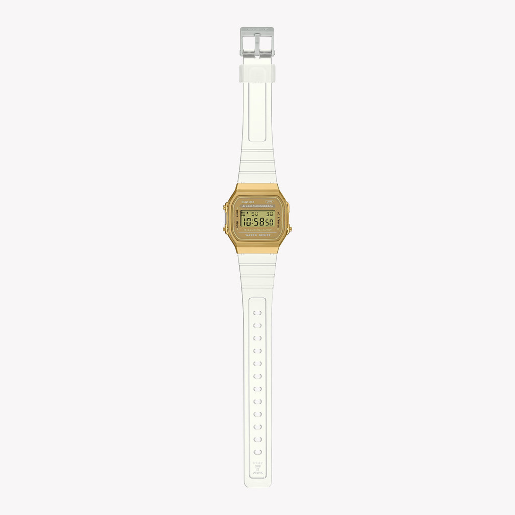 CASIO A168XESG-9ADF ELEGANT GOLD DIGITAL - STYLISH FUNCTIONALITY FOR EVERY OCCASION
